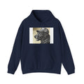 Black Lab Portrait Hoodie — Dog Lover Graphic Pullover