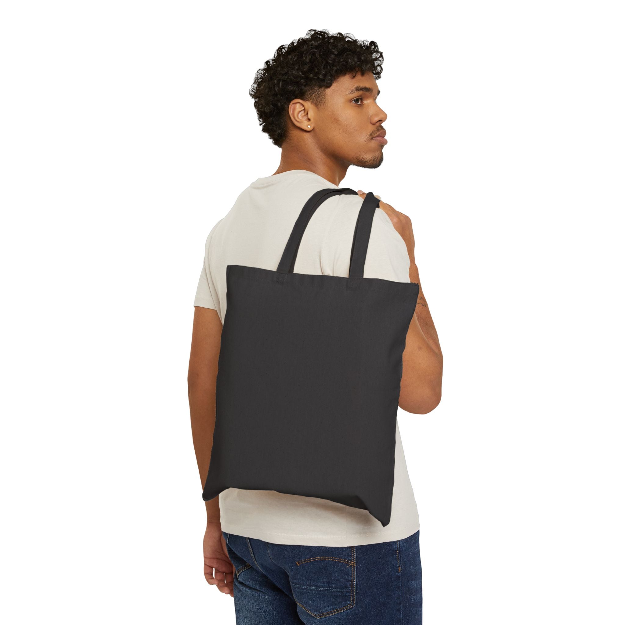 Tote Bag — Vintage Pilot Dog Illustration Canvas Tote